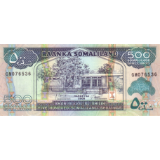 P 6g Somaliland - 500 Shilin Year 2008